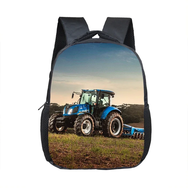 Playful Play with Farm Tractor Backpack for Children Boys Girls Kindergarten Schoolbag Baby Toddler Book Bags Gift