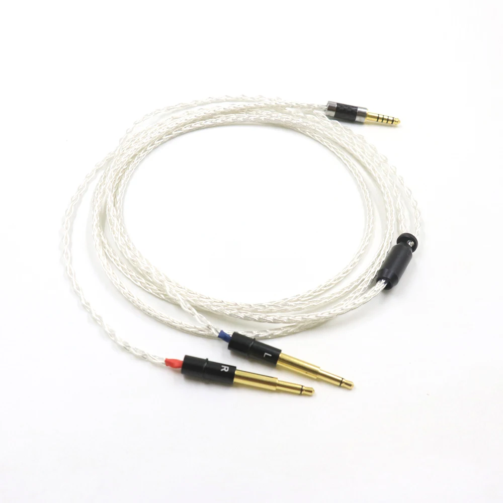 8 코어 7N OCC 실버 도금 HiFi 케이블 2.5/3.5/4.4/6.5mm 수 플러그 ForMeze 99 Classics NEO NOIR 헤드폰