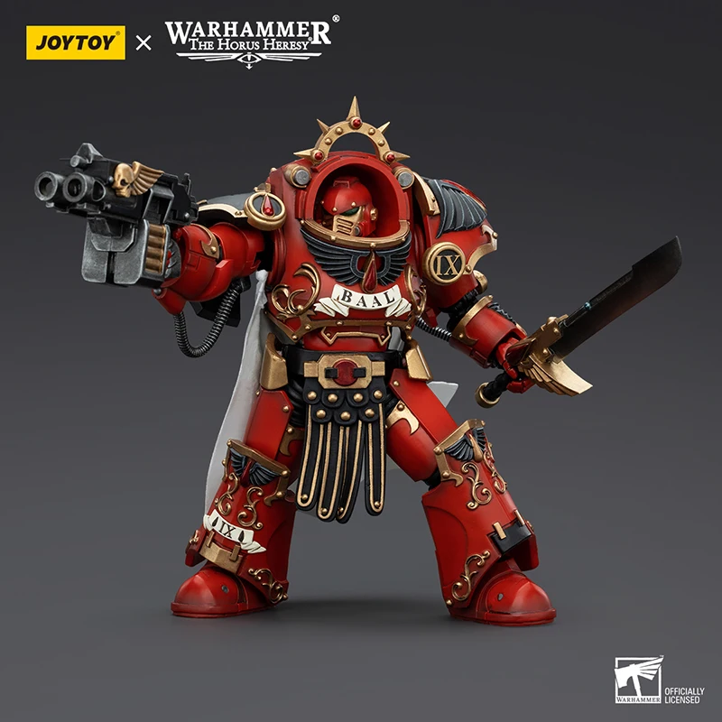 

JOYTOY Warhammer 40K the Horus Heresy 1:18 Scale Collectible Action Figure Blood Angels Legion Praetor Tartaros Terminat Gift