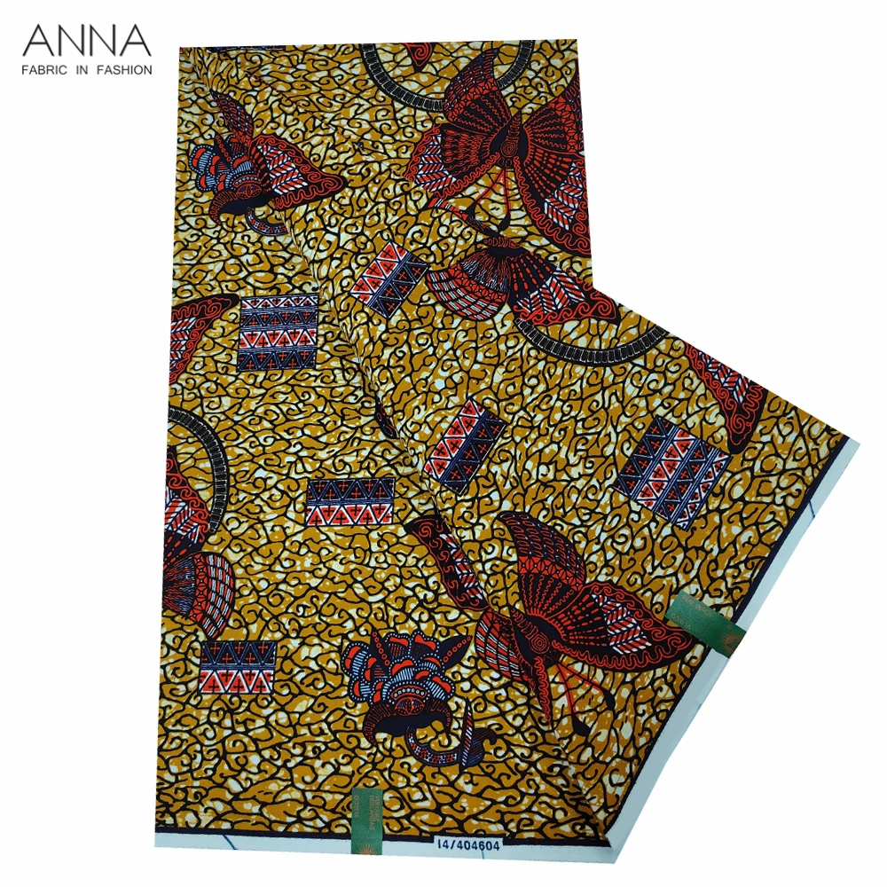 Veritable Wax Ankara Block Prints Batik Fabric African Wax Fabric Nigerian Dutch Hollandais Pagne 100% Cotton For Sewing VL-127