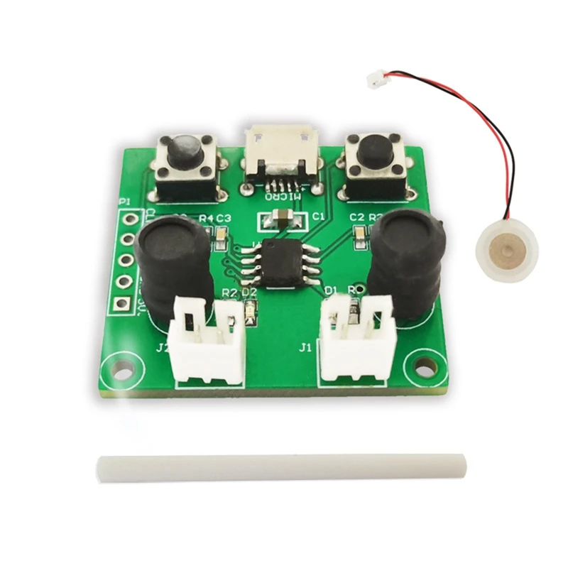 1Set USB Spray Modul Beschlagen Stück Dual-Wege-Luftbefeuchter Modul DIY Inkubation Experiment Ausrüstung Luftbefeuchter Modul Grün