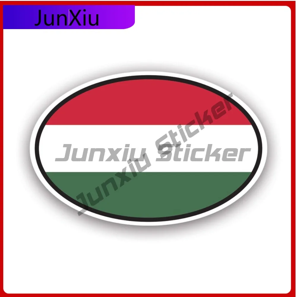 

Hungary Oval Sticker Waterproof Outdoor Decals Cool Bumper Waterproof Vinyl Decal For Letter Boxe Sticker Unique High Quality