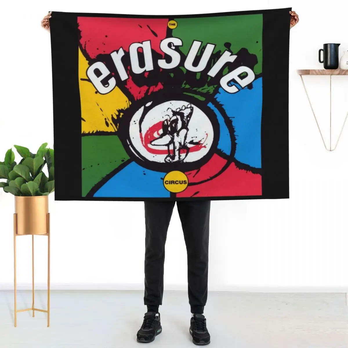 

Erasure the circus Throw Blanket Long Lasting Soft Plush Blanket for Daily Use