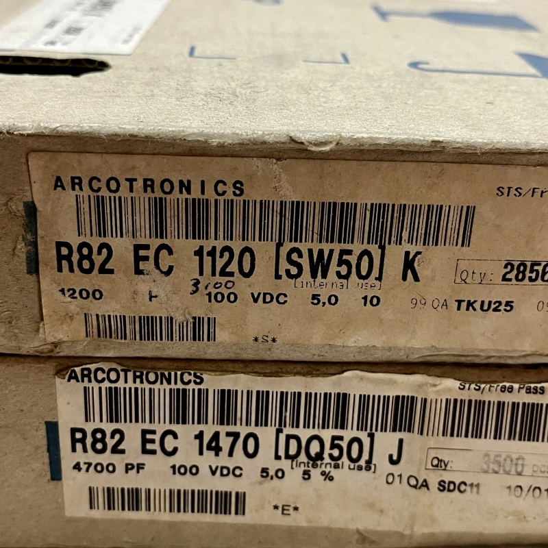 Capacitor Italy AV R82 1.2nf 1n2 122 baru kapasitor film tipis jarak kaki 5mm kaki tembaga