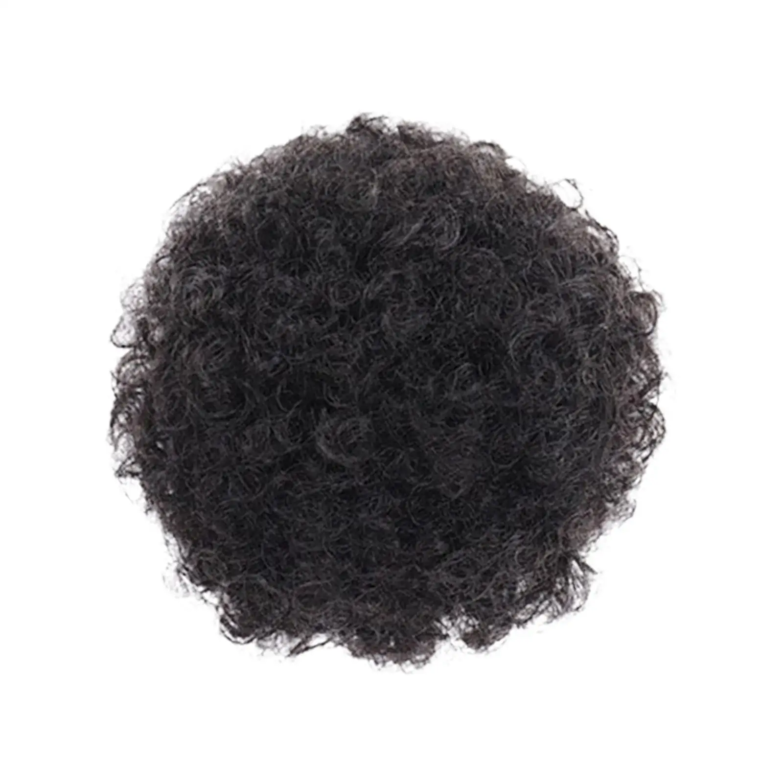 2x Afro Koczek Afro Puff Doczepiany Kucyk na Sznurku Modny Syntetyczny Miękki Kręcony Koczek Fryzura Updo na Bal Studniówkowy Wesele Imprezę