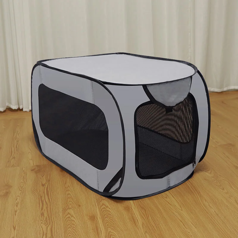 Collapsible Dog Cage Oxford Cloth Pet Carrier Outdoor Cat Tent Dog Carrier Dog Car Seat Pet Car Accessories Waterproof Pet Cage