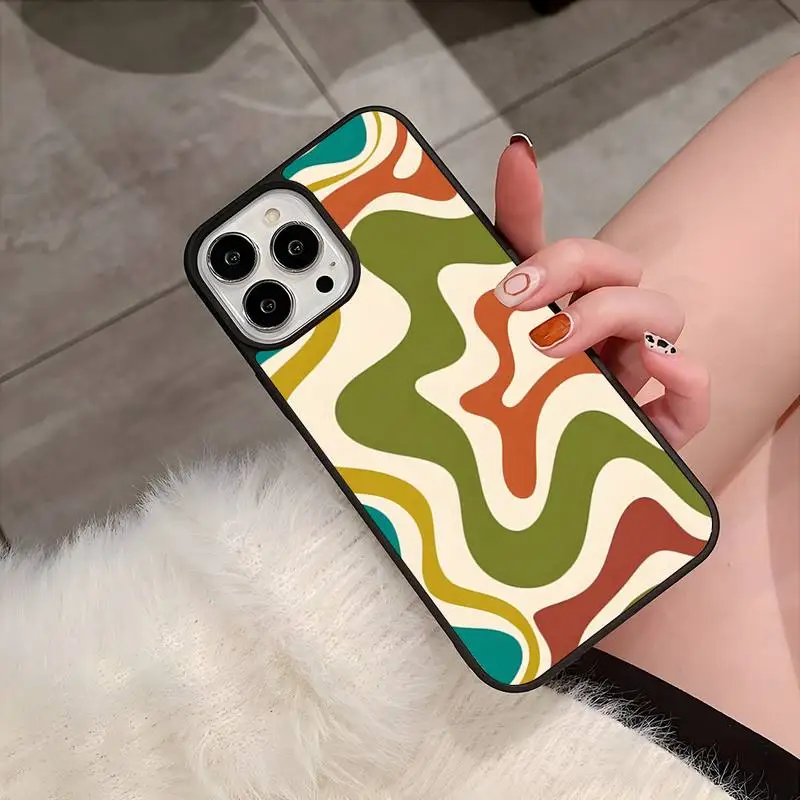 Liquid Swirl Abstract Pattern Phone Case For Samsung S7 S8 S9 S10 S20 S30 Edge Plus Note 5 7 8 9 10 20 Pro Silicone Trendy Shell