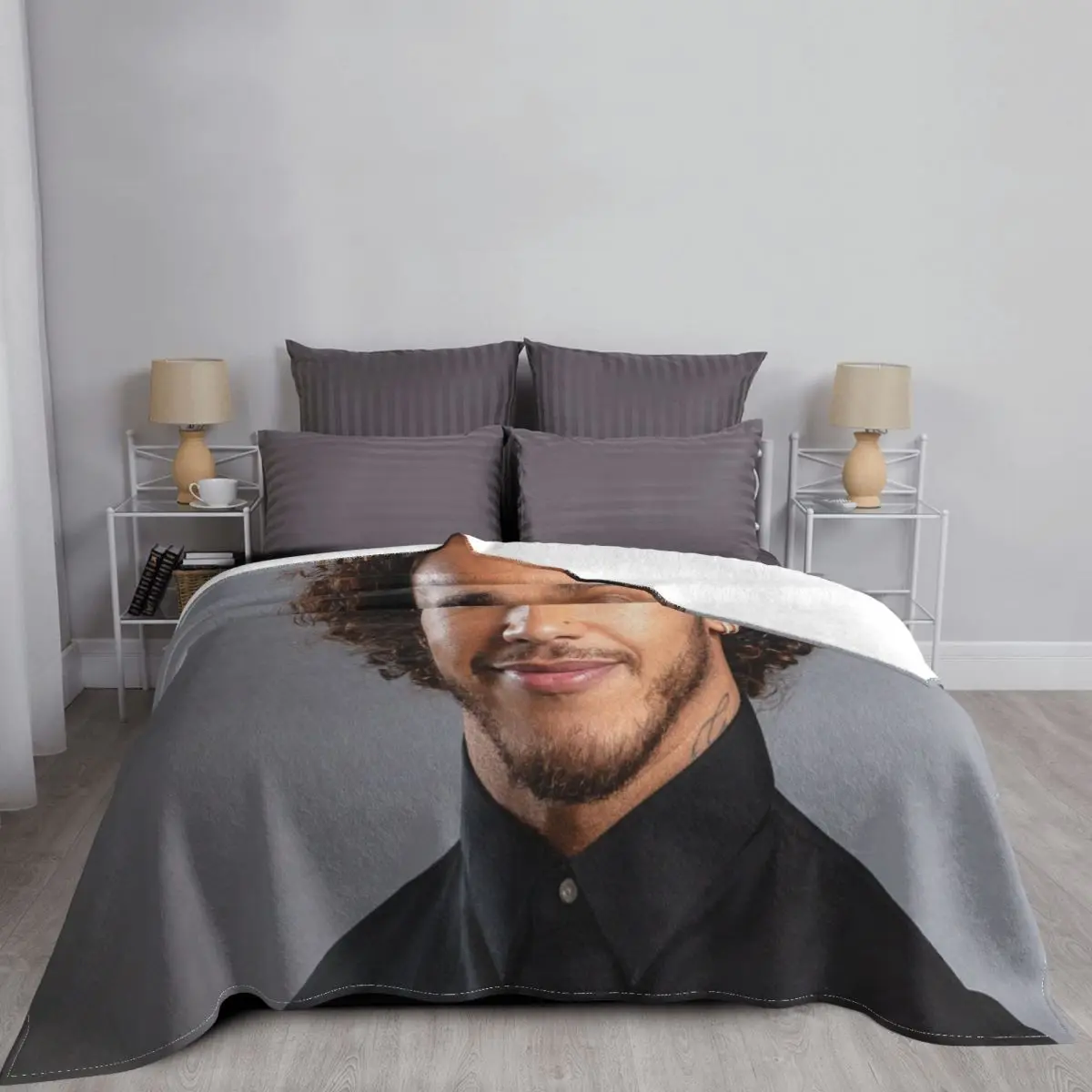 Lewis Hamilton Blanket Bed Sofa Cover Blanket Warm Lightweight Soft Flannel Animal Blanket Quilt Home Decoration