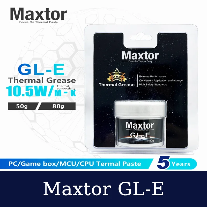 Maxtor 10.5 واط/m-k GLE معجون حراري للكمبيوتر وحدة المعالجة المركزية GPU PS4 الكمبيوتر MCU معدات لعبة صندوق تبريد مروحة الشحوم الحرارية المنتج الأصلي