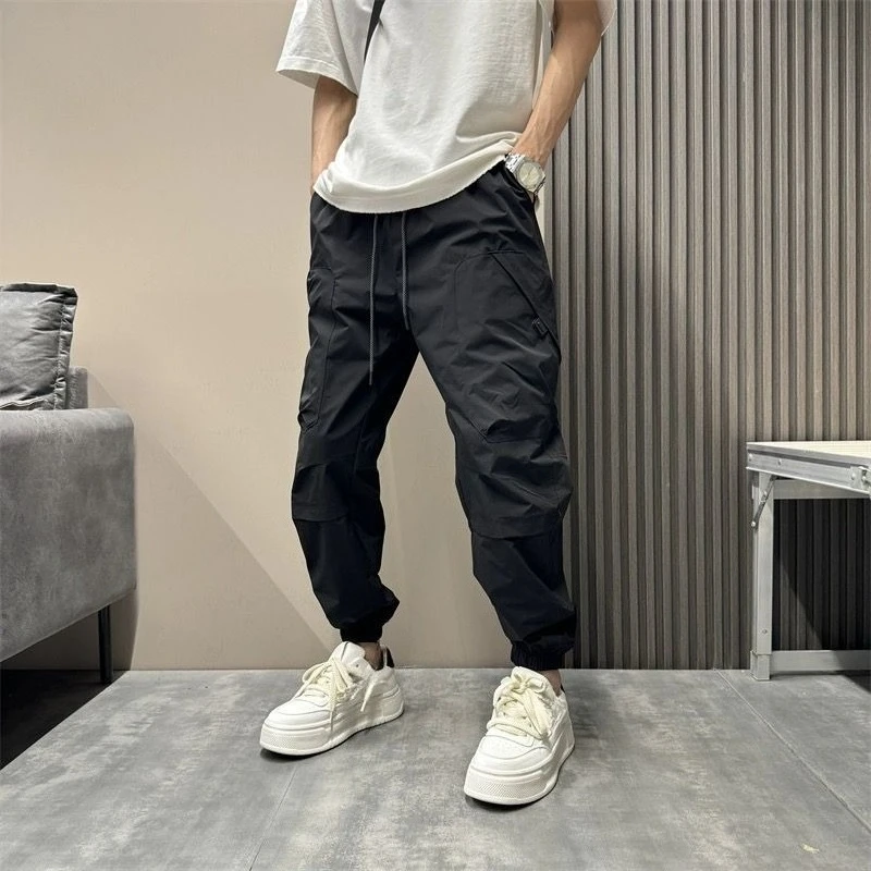 

Hiking Black Men's Cargo Pants Joggers New In Fashion Harajuku Cotton Slacks Regular Fit Loose Casual Designer Emo Male Trousers
