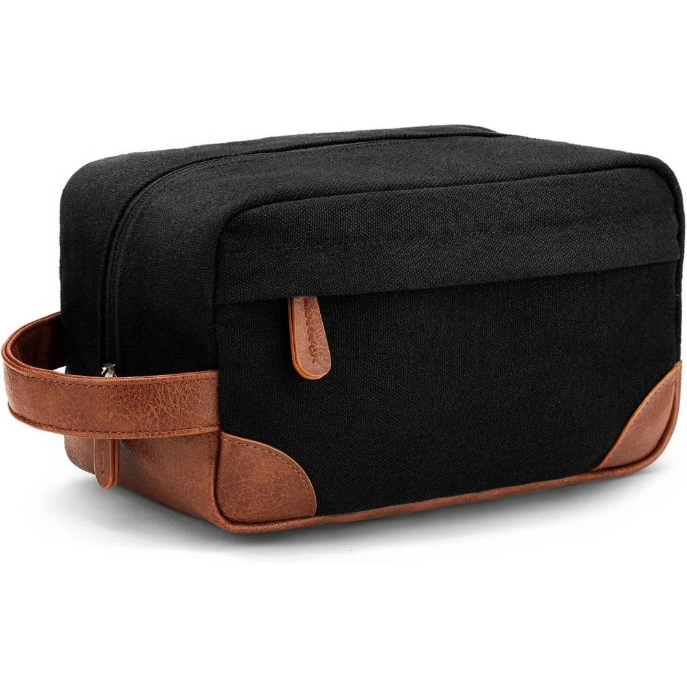 Travel Toiletry Bag Leather Canvas Toiletry Bags Dopp Kit Shaving Kit Storage Holder Shaving Bag Strorage Travel Accessories