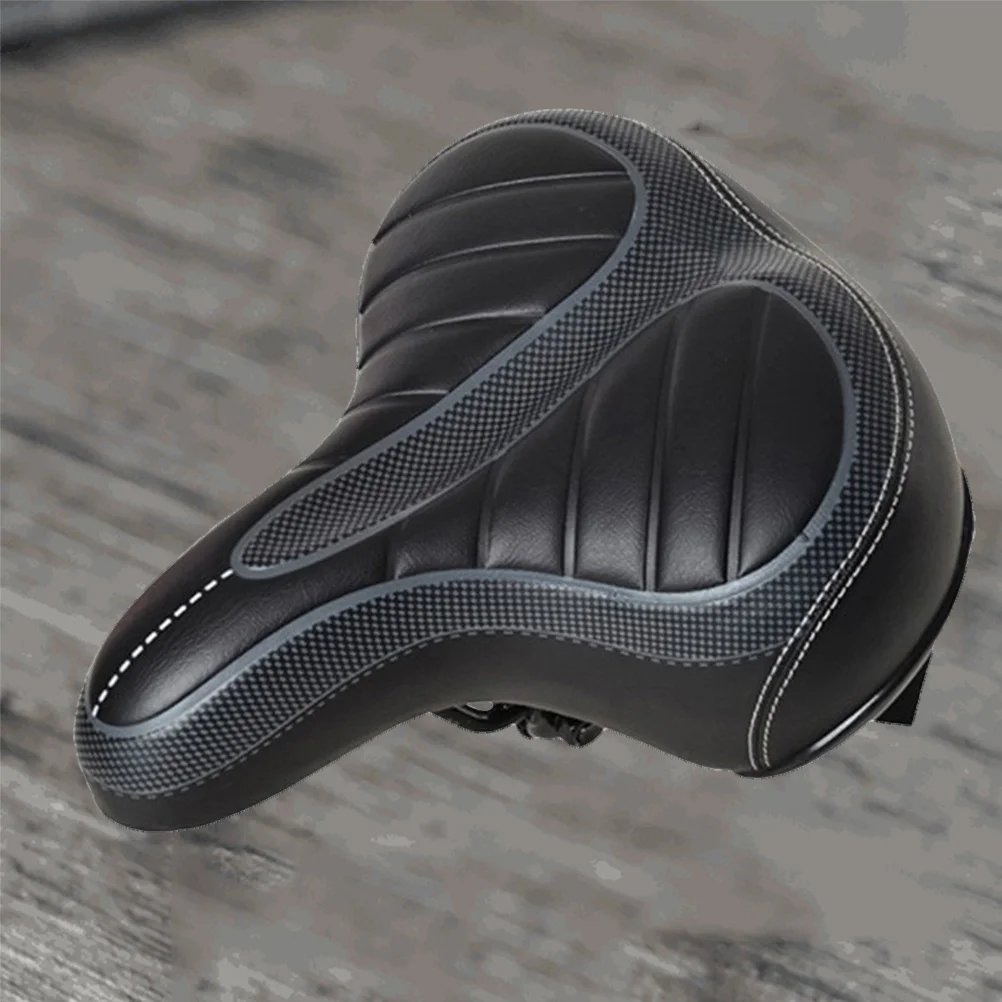 

PU Bike Seat Mat for Men and Women Cyclists Enhanced Comfort with Ventilated -Resistant Strong Support Ride Without