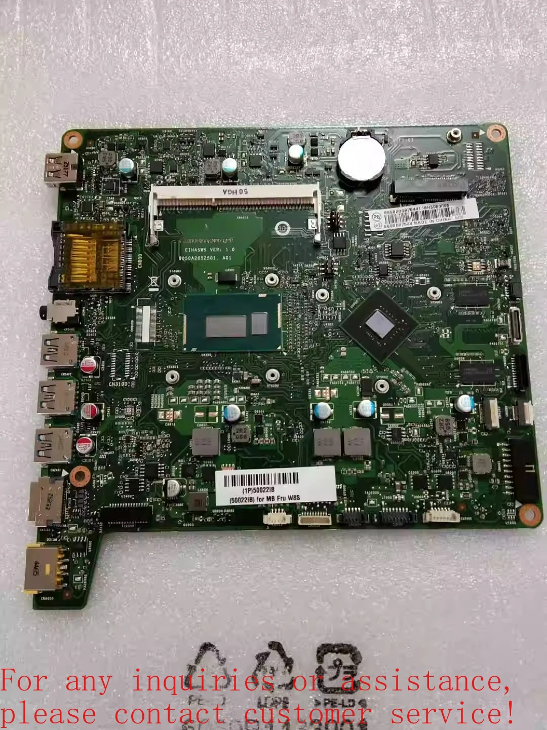 

For Lenovo Horizon 2e main board CIHASWS 3558 1G main board