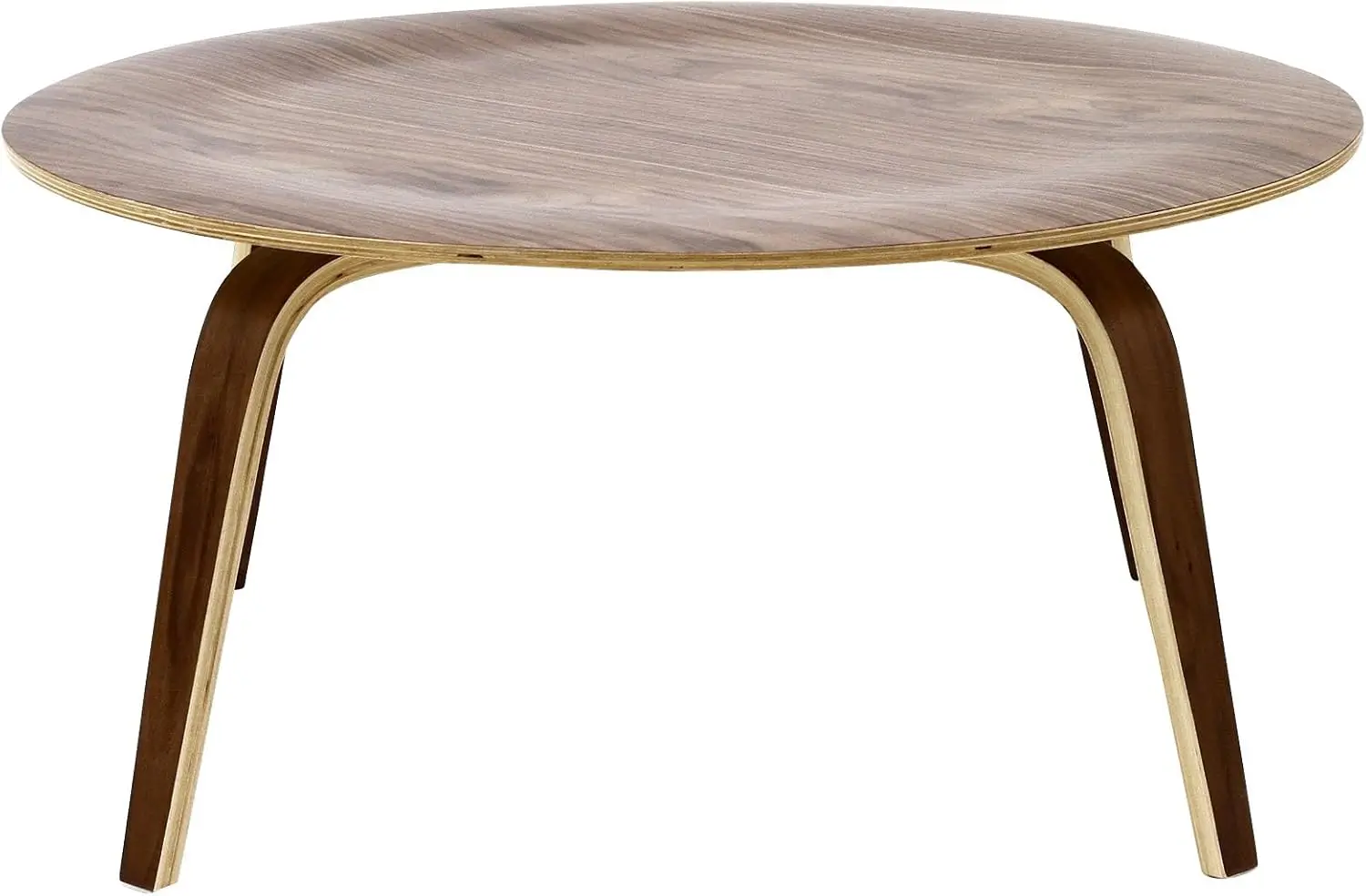 Modway Plywood Coffee Table in Walnut