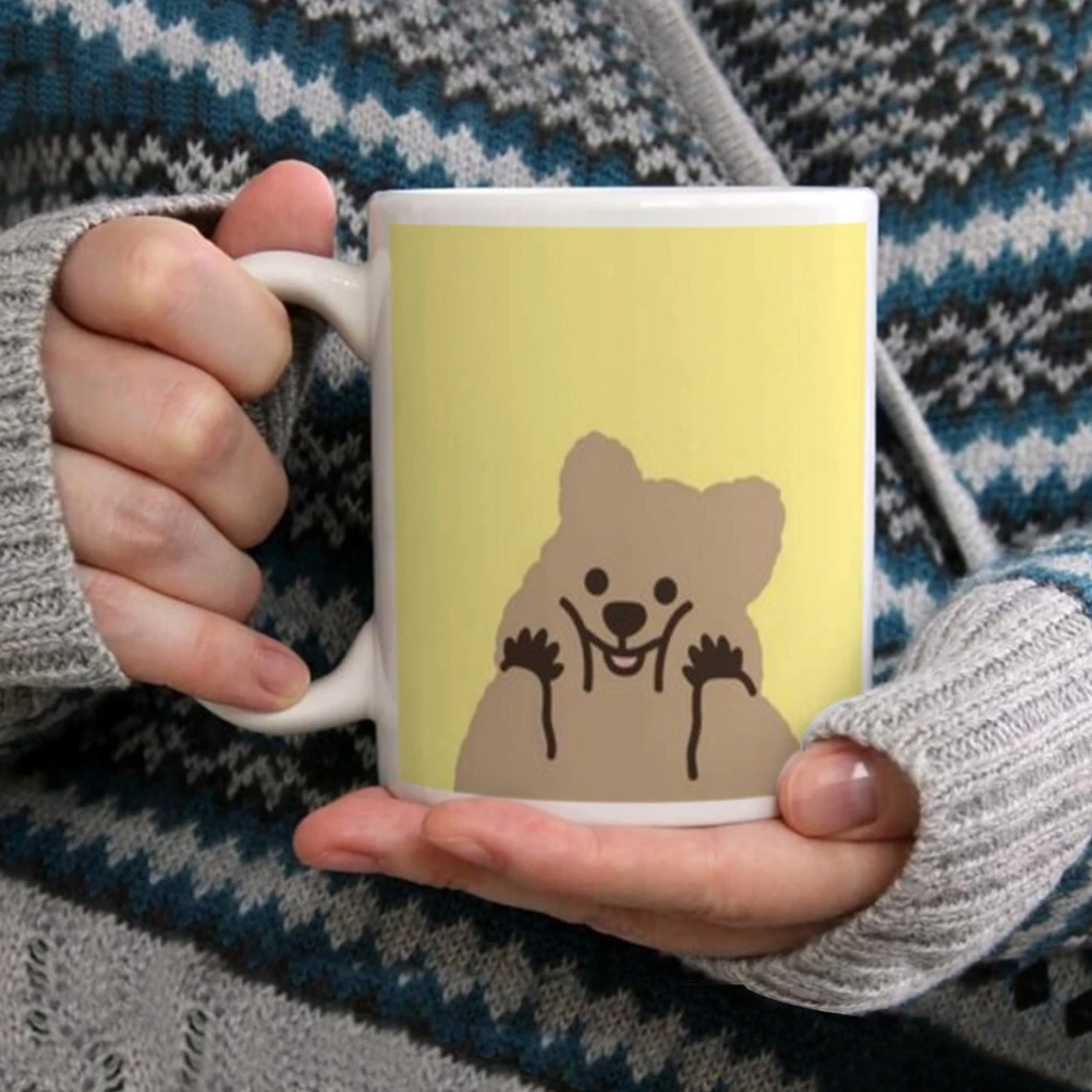 

Cartoon koala d-dinotaeng 11oz Funny Ceramic Coffee Mug Tea Milk Cup For Novetly Creativity Gift