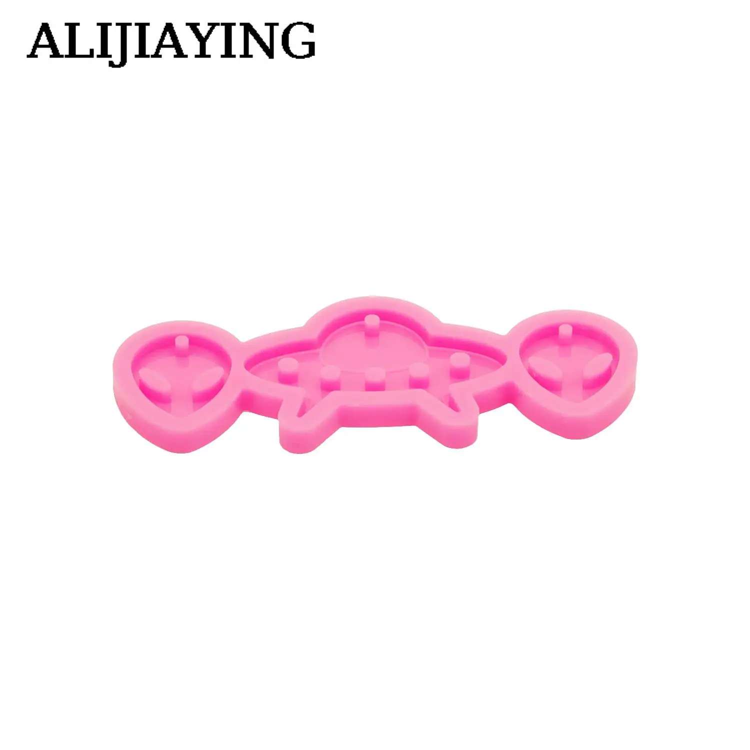 DY1525 Super Glossy Alien Earrings Silicone Mold, Spaceship Epoxy Resin Molds for Jewelry, Chocolate Sugarpaste Cake Mold