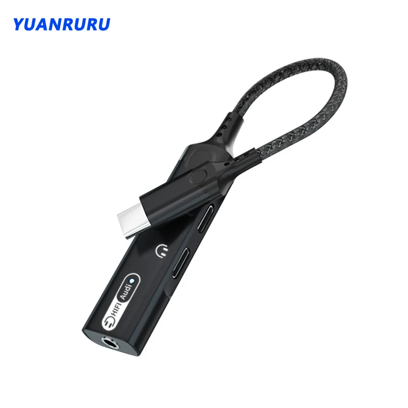 

Usb Type C To 3.5MM Jack Adapter Hifi DAC Aux Audio Splitter With 60W PD For Huawei Mate 40 Pro Xiaomi Samsung S22 S21 Plus