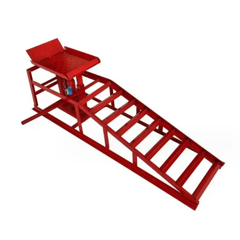 Heavy 3 Ton Auto Maintenance Oil Change Bracket Hydraulic Garage Anti-Slip Garage Aluminum Ramps For Car Repair