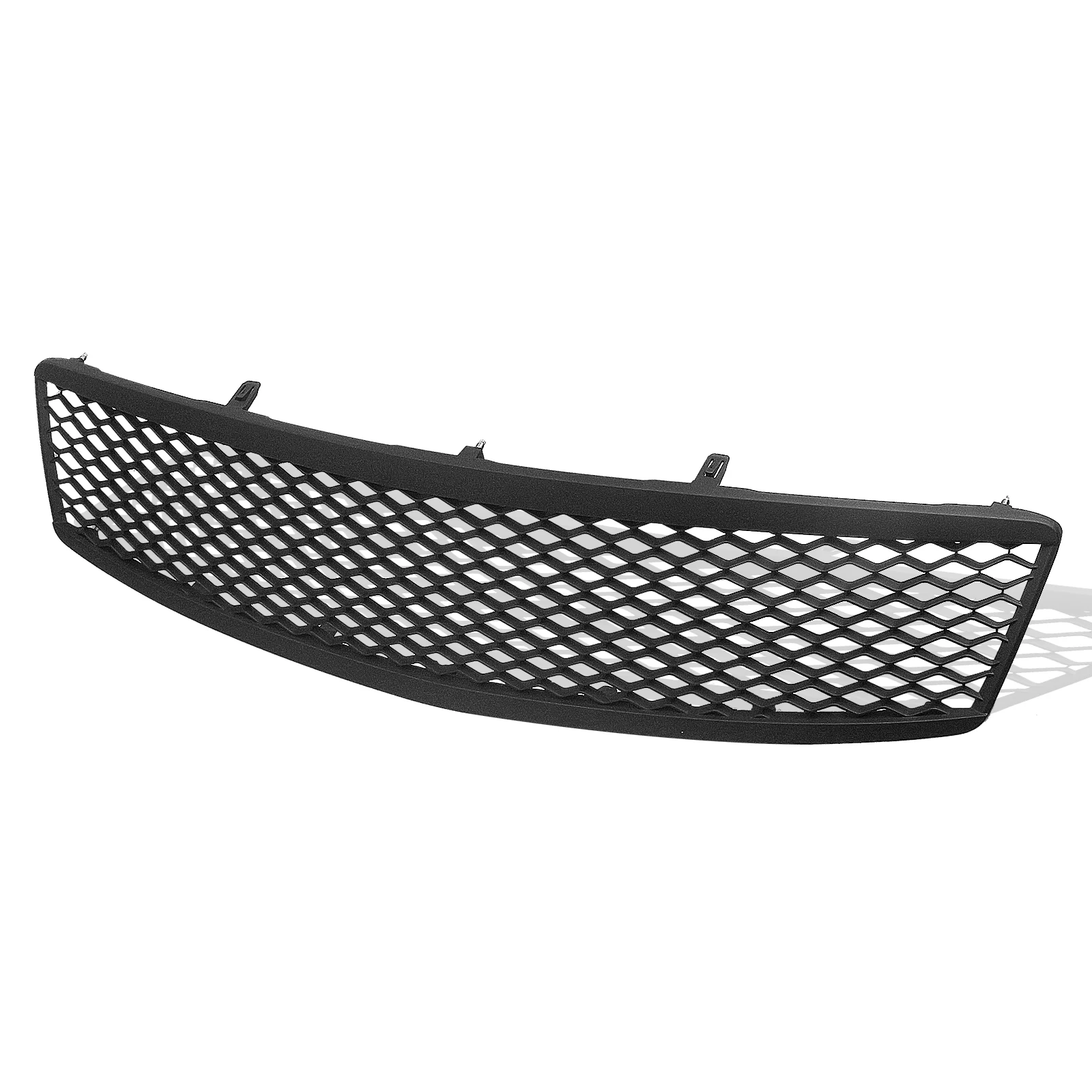 Front Grille Grill For Infiniti G35 G37 2007-2009 Sedan 4 Door Matte/Gloss Black Carbon Fiber Look Upper Bumper Hood Mesh Grid