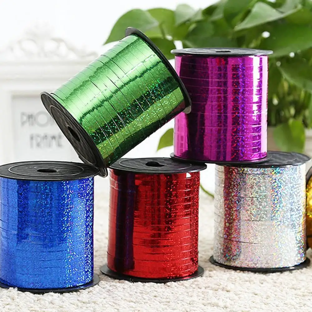 500 Yards Curling Ribbon Glitter Shiny Ballon Ribbon String Roll for Gift Wrapping Crafts Party Decorations