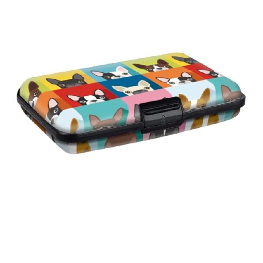 

Mini RFID Aluminum Credit Card Holder for Women Men, Slim Business Hard Card Case, Card Wallet ID Case