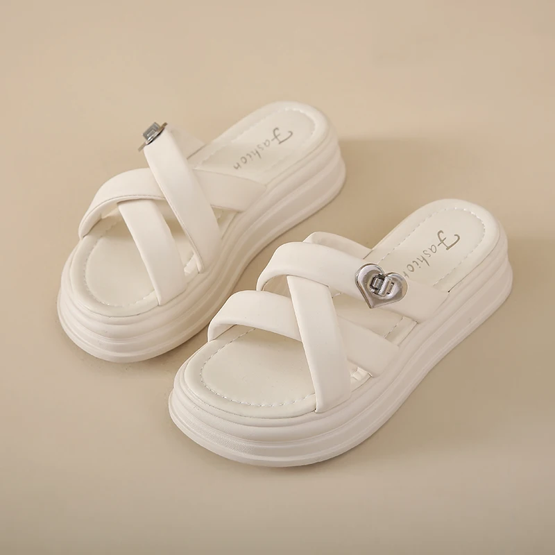 

Breathable Women's Casual Sandals with 4.5cm Lift, Soft Cushioned Insole & Non-Slip Rubber Sole for All-Day Comfort