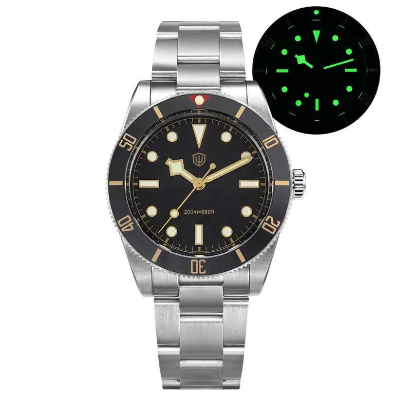 Watchdives WD7922 BB54 Watch VH31 Sweep Second Movement Quartz Watch Sapphire Crystal C3 Luminous 200m Waterproof Dive Watch image 3