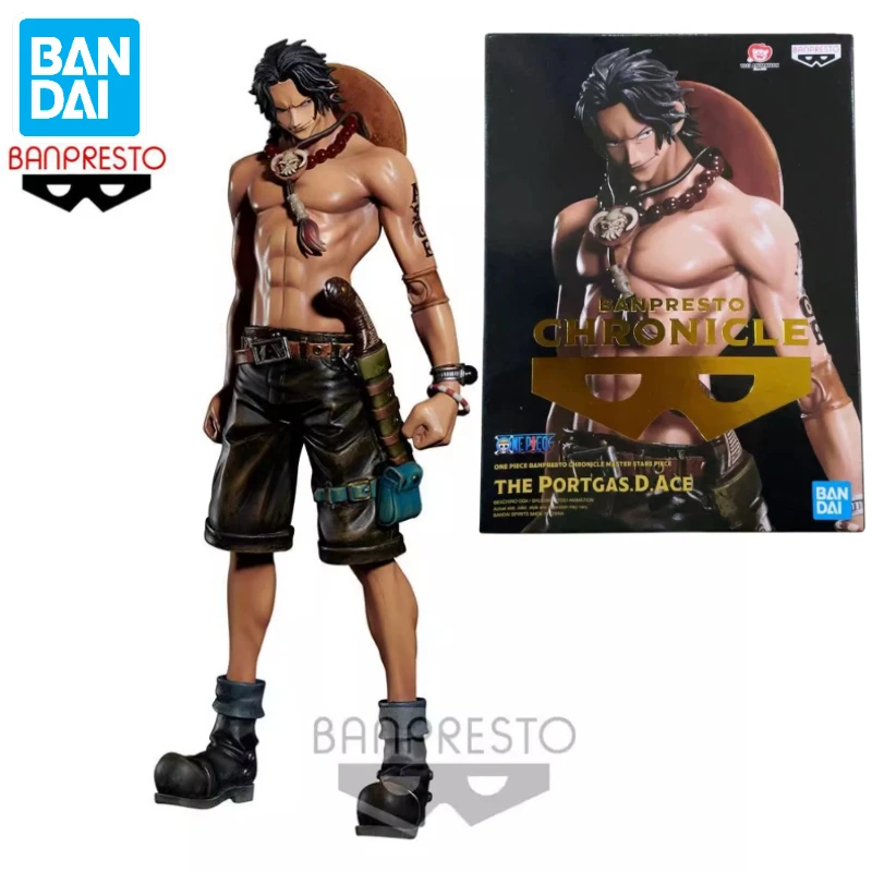 Original In Stock Bandai BANPRESTO Chronicle MSP One Piece The Portgas·D·Ace Anime Action Figure Toy Gift Model Collecting Hobby