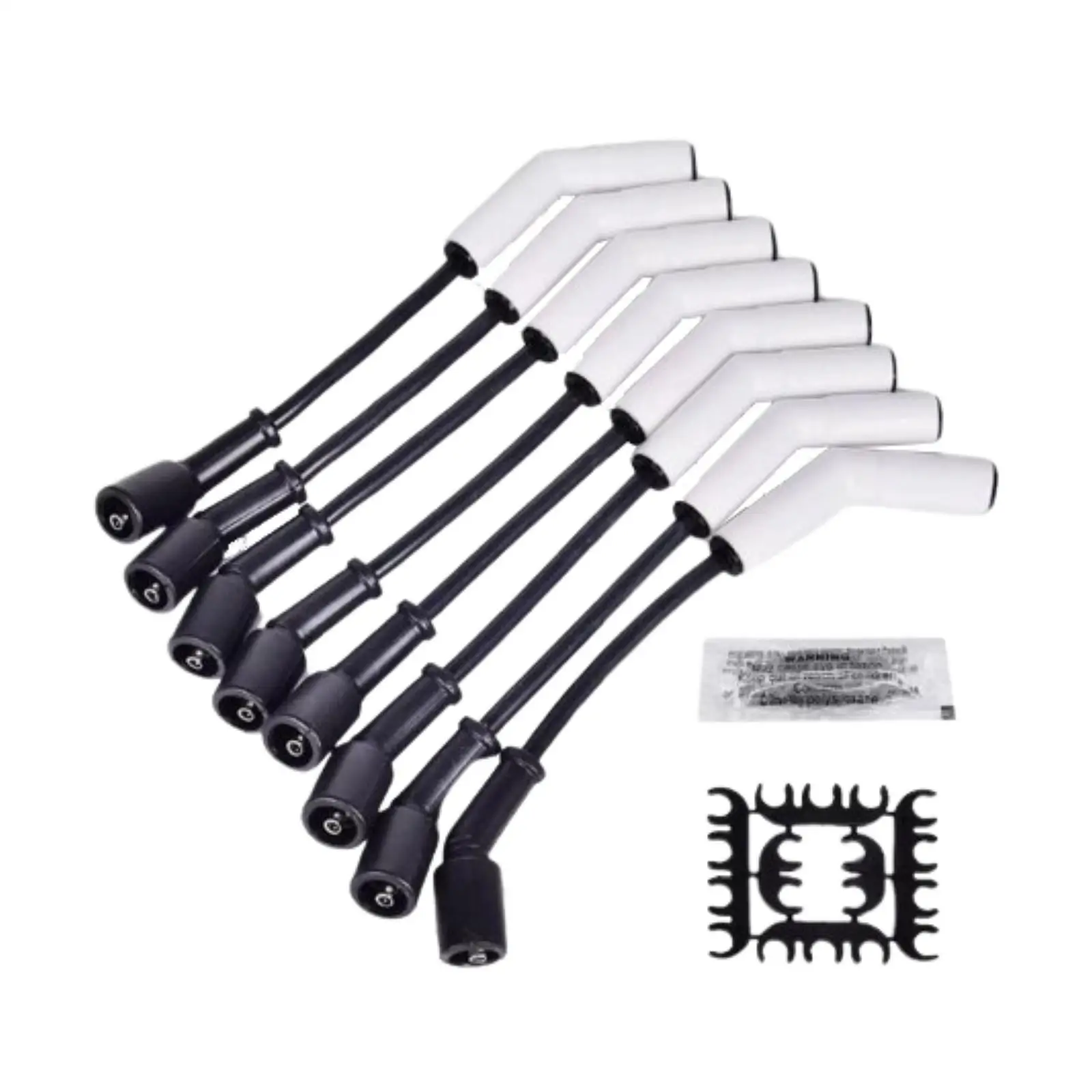 

8 Pieces 9070C Spark Plug Wire Set High Performance Easy to Install Professional