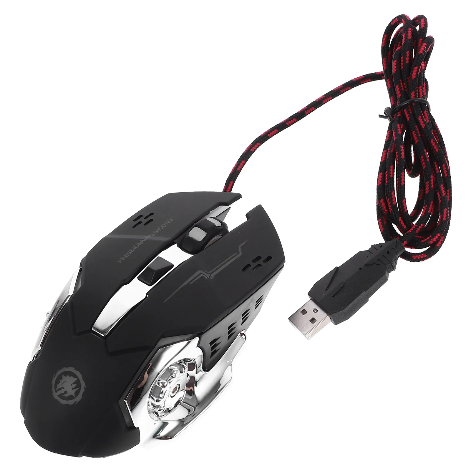 Rgb Breathing Light USB Mouse Wired Dpi Adjustable 1200 1800 2400 3200 Ergonomic Gaming Mouse for Office Pc Laptop