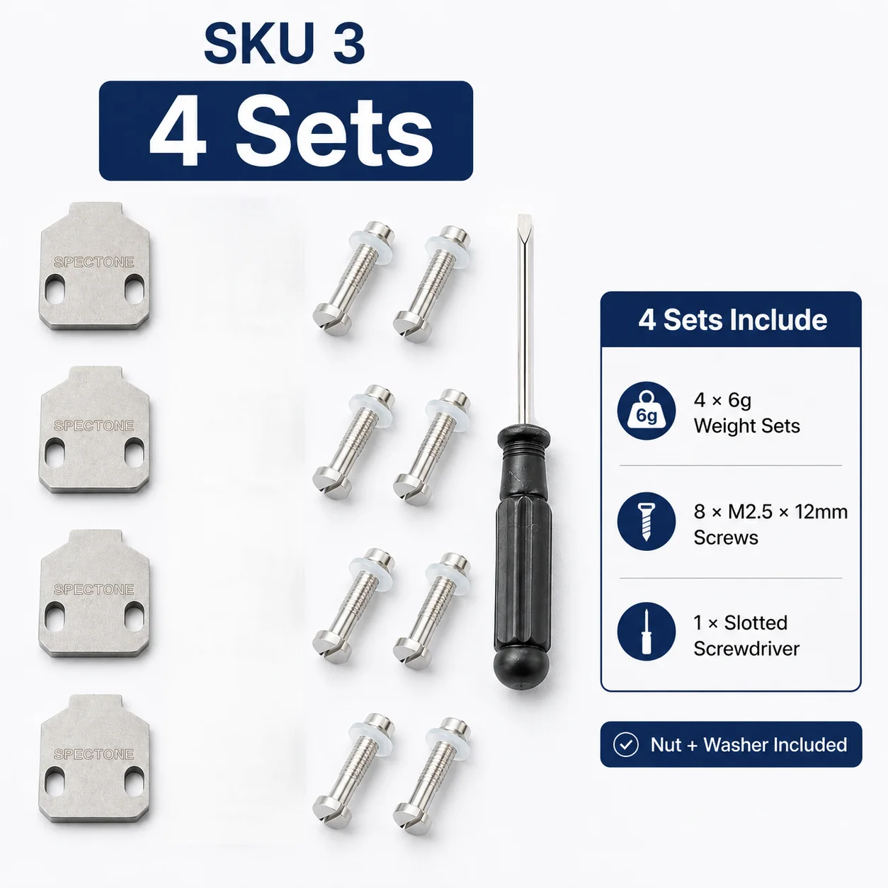 6g Stainless Steel Headshell W - Model Kit Varnish recension och pris