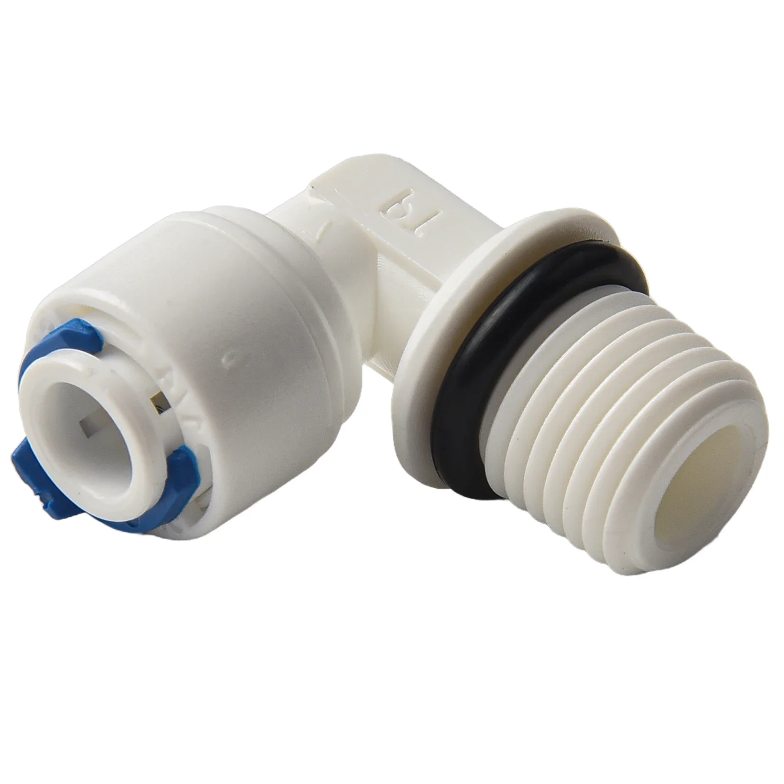 Accesorio de tubo de 1/4 ", codo de tubo de ajuste de empuje, instalación rápida de agua fría y caliente para carcasas de filtro de agua estándar