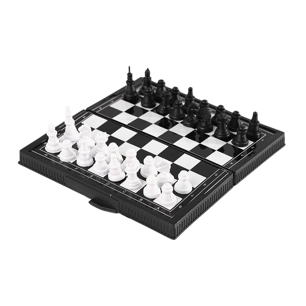 Board Game Plastic International Chess Magnetic Chessboard Interactive Acticity Lightweight for Toddlers Kids for Outdoor Travel