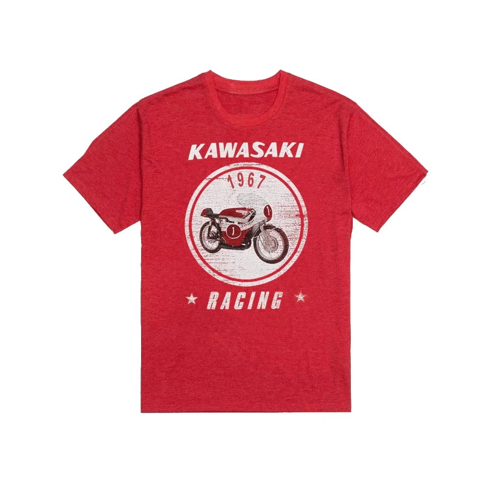 

Kawasaki Heritage A7r TShirt Newest Outdoor Cycling Summer Classic Tee Adults Loose Exercise Off-road Motorcycle Jersey 2025 New