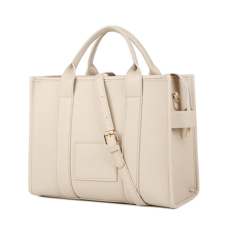 Luksusowa designerska torba Tote damska torba z grubej bawełny torby na ramię marki miękkie PU torebki na zakupy torby Crossbody dla kobiet