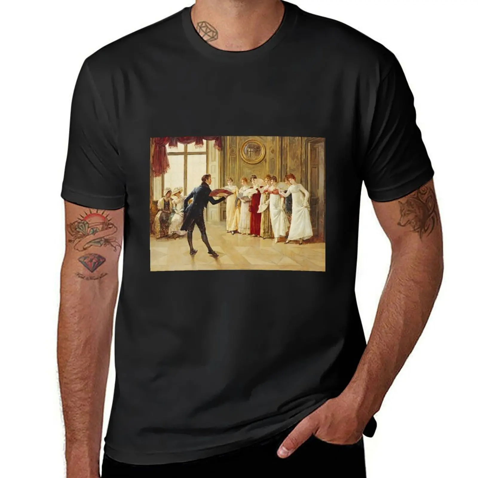 

Henry Gillard Glindoni - Fan Flirtation T-Shirt shirts graphic tees sublime tshirts for men