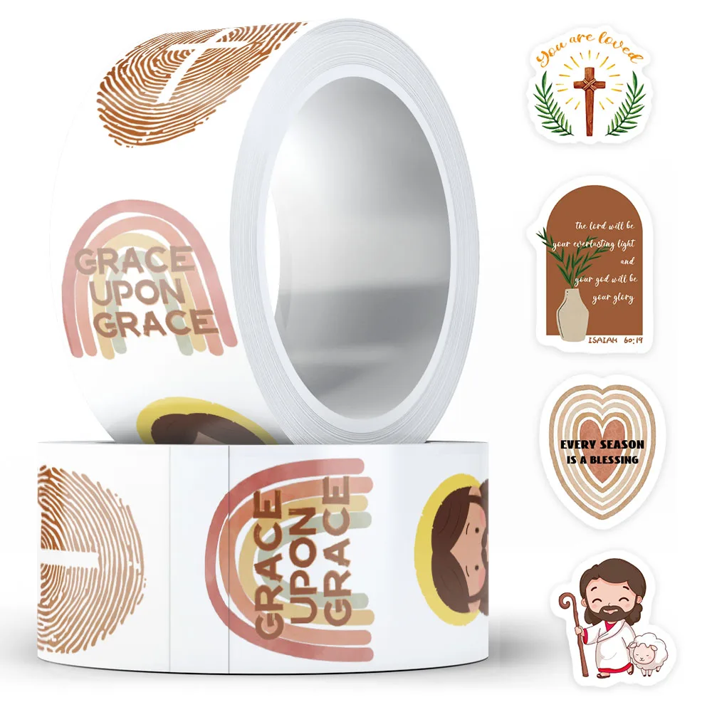 500pcs Jesus Bible Sticker For Laptop Phone Case Guitar Skateboard Computer Motorcycle DIY Decoration Sticker Holiday Party Gift view 4