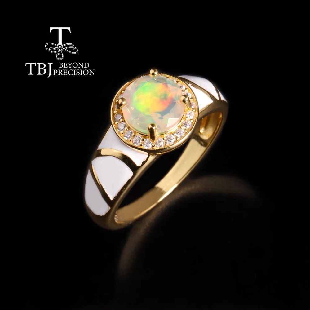 

Vintage design Color rich natural Opal Silver Ring October Birthstone gemstone jewelry for women and girls party & banquet wear
