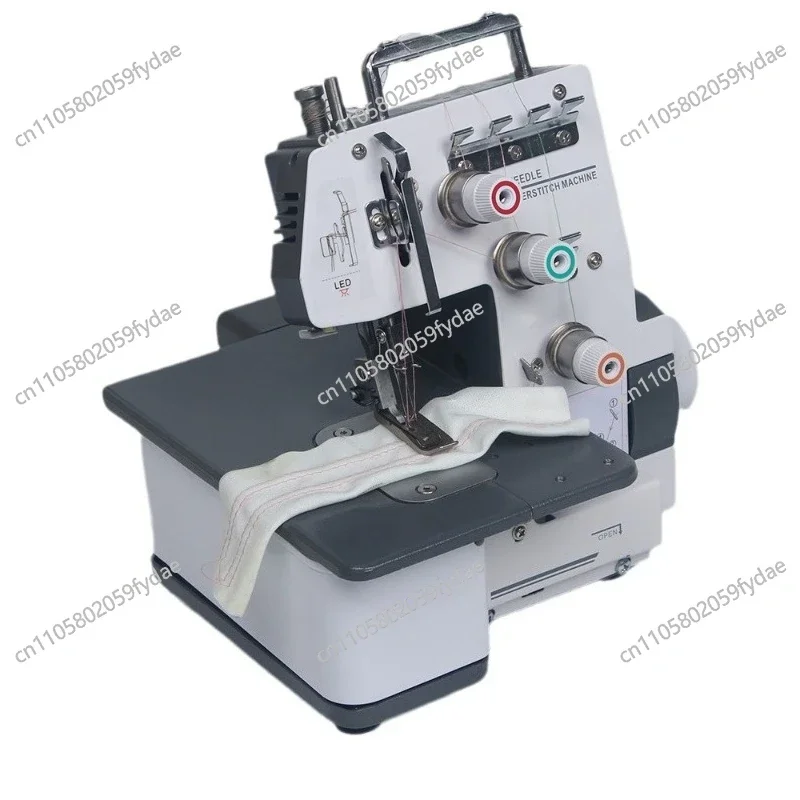 323 Household Double Needle Three-Thread Zig Zag Interlock Sewing Machine 2.5mm Multifunctional Electric Overlock Sewing Machine