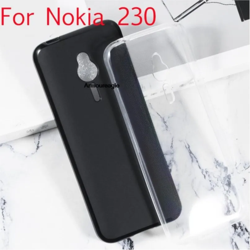 multi color gel tpu slim soft anti skiding case back cover on for nokia 230 / 230 dual sim phone rubber silicone bag saver