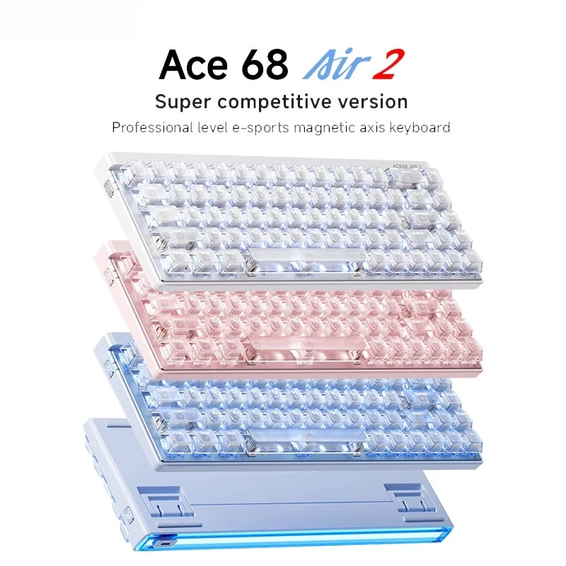 PYLV MCHOSE Newly Upgraded Ace 68 Air 2 Gaming Keyboard  0.001mm 256K 8K Rate Return Magnetic Switch Wired keyboard FPS Gamer