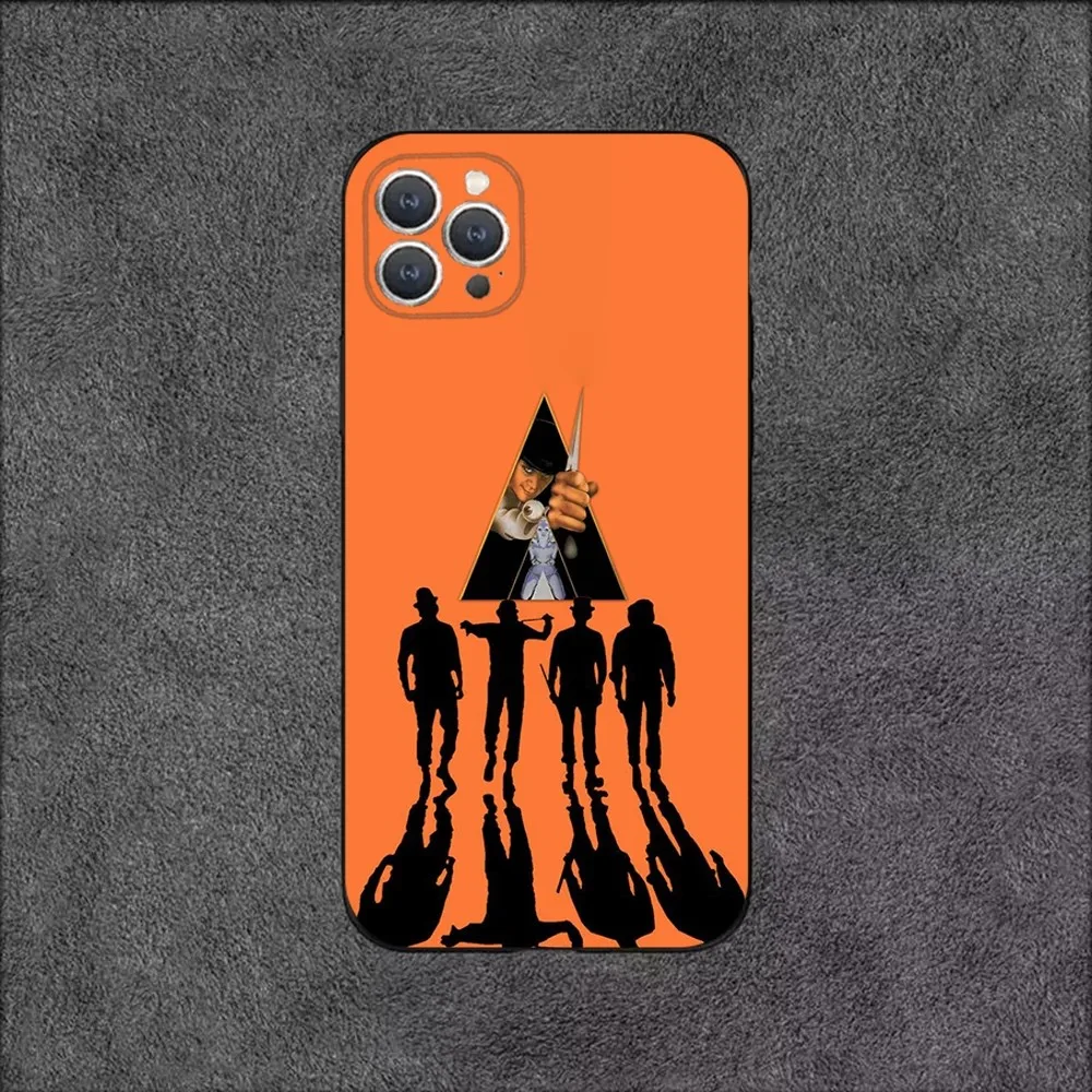 a clockwork orange  Phone Case For iPhone 16,15,14,13,12,11,Plus,Pro Max,XS,X,XR,SE,Mini,8,7 Soft Silicone Black Cover