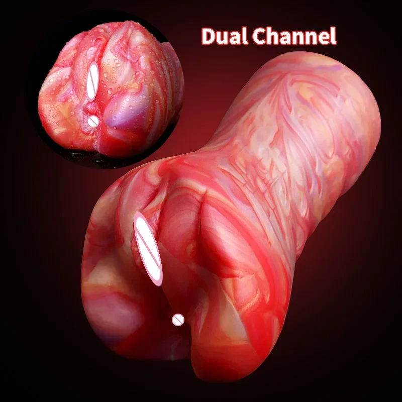 

Male Masturbators Fantasy Bloodsucker Colors Masturbator Cup Soft Silicone Anal Vaginal Sex Tools Pleasure For Adult 18+