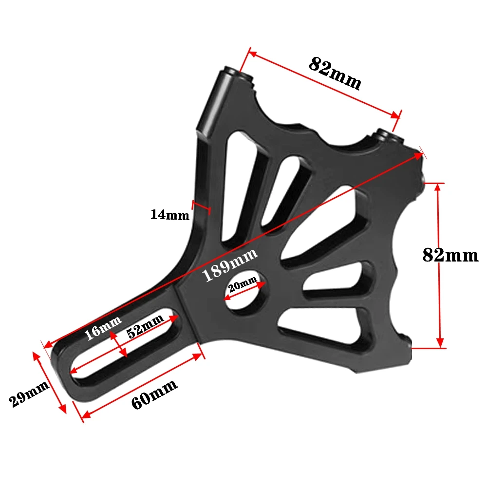 Motorcycle Double RPM Brake Caliper With Bracket & 220mm Brake Disc For Rear Flat Fork Brake System For Scooter Motorbike Modify