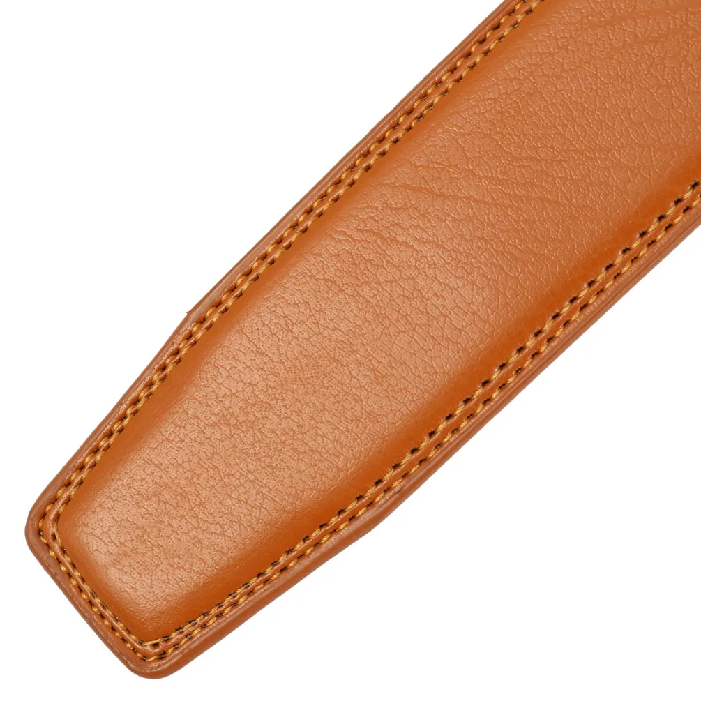Neue Luxus Marke Gürtel für Männer Hohe Qualität Männlich Strap Echtes Leder Bund Ceinture Homme, Keine Schnalle 3,5 cm – Detail 16