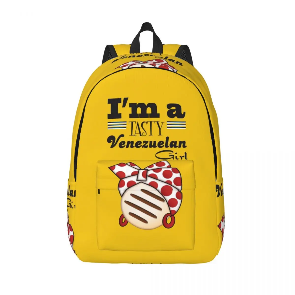 

Рюкзак Arepa Venezuela Im A Tasty Venezuelan Girl, школьный рюкзак для студентов, походный рюкзак для путешествий, сумка для книг, сумка через плечо для мужчин и женщин