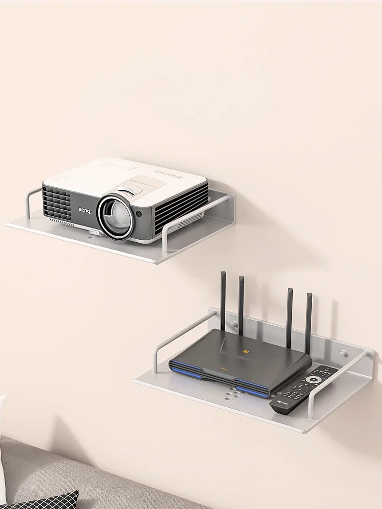 

Punch-free Tv Wall Support Wall Mounted Wire Organizer and Cables Wifi Router Tv Set-Top Box Display Stand Shelf Cable Organizer