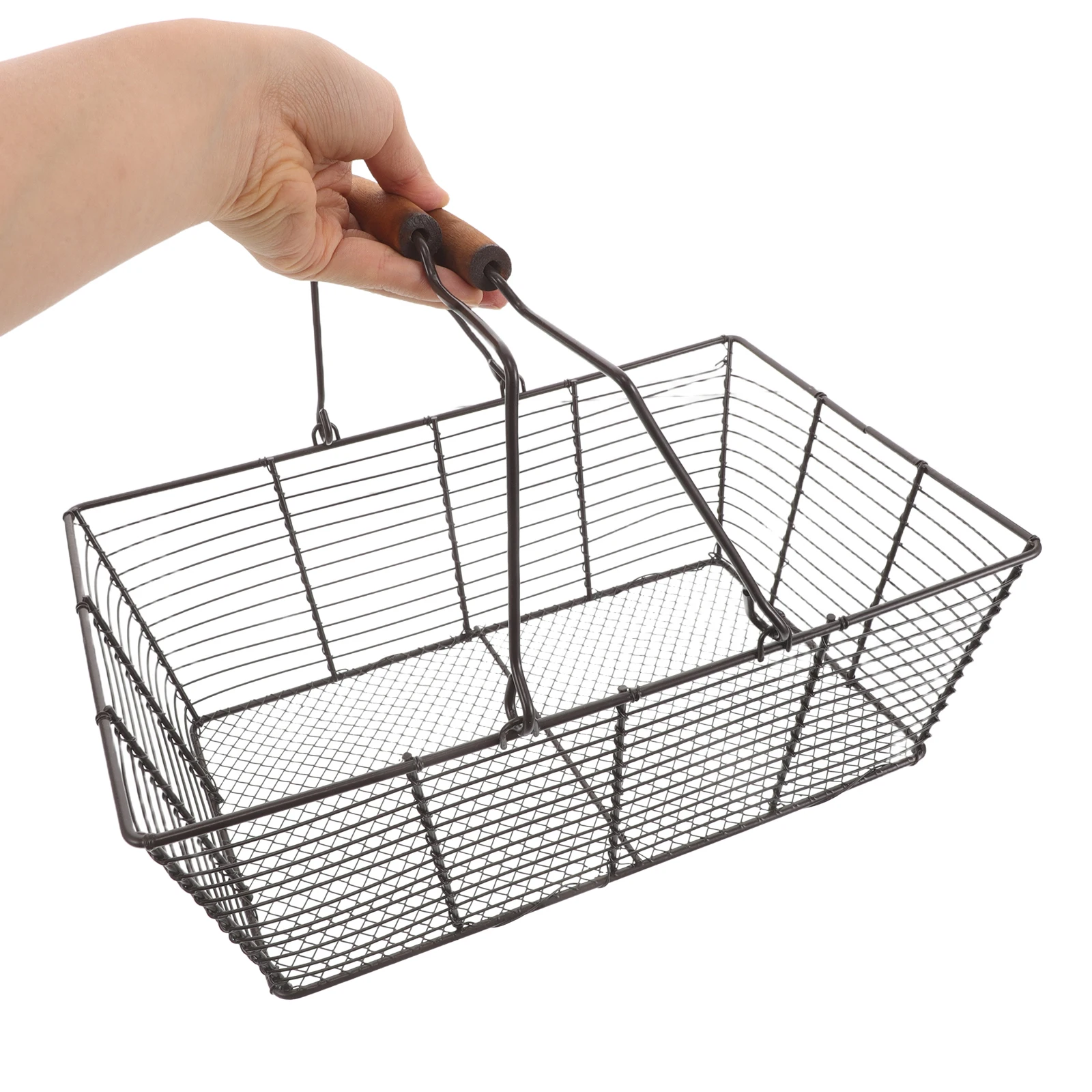 

Vintage Style Kitchen Storage Metal Basket Multi Functional Draining Rack for Cutlery Utensils Spice Bottles Metal Mesh Basket