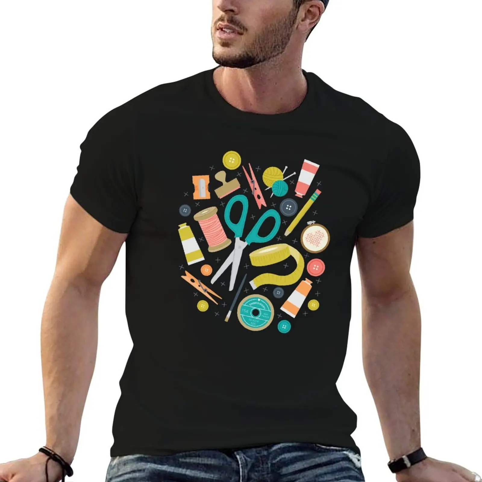 

Get Crafty T-Shirt man t shirts high quality luxury brand man t shirts cotton T-Shirt