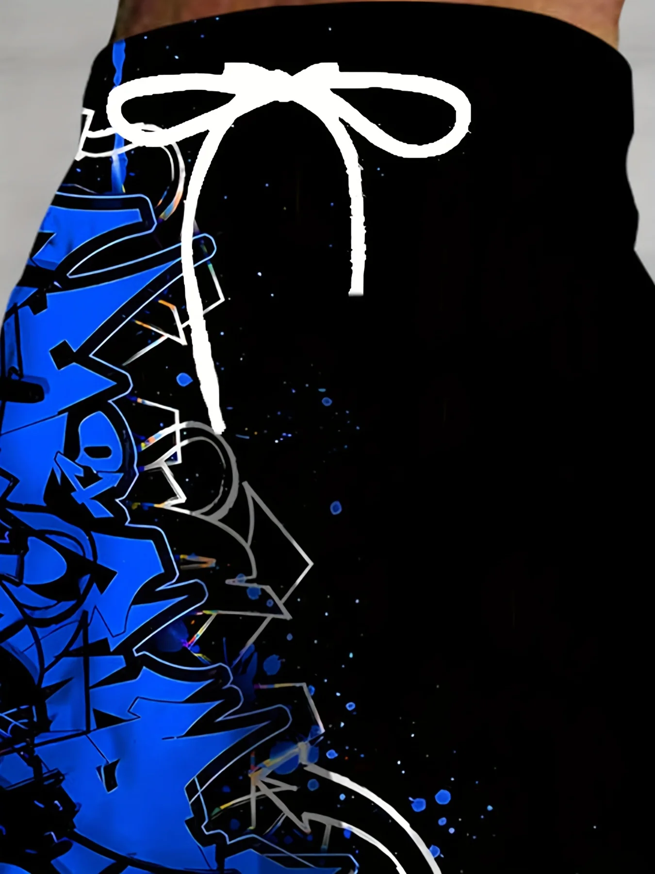 3D Gradient Graffiti Men's Sweatpants  Drawstring & Pockets  Fashion Design for Home, Sleepwear, Casual Comfort view 3